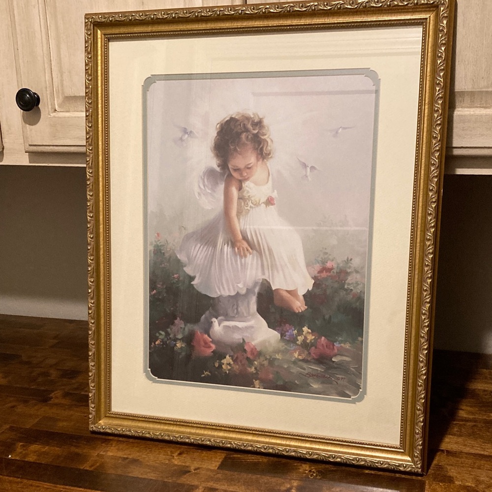 Baby Angel framed picture